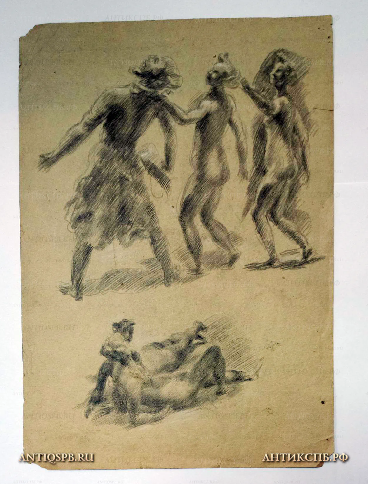 Рисунок. Бумага, карандаш. Поляков Александр Иванович. СССР. Вт. пол. ХХ века. №1377 