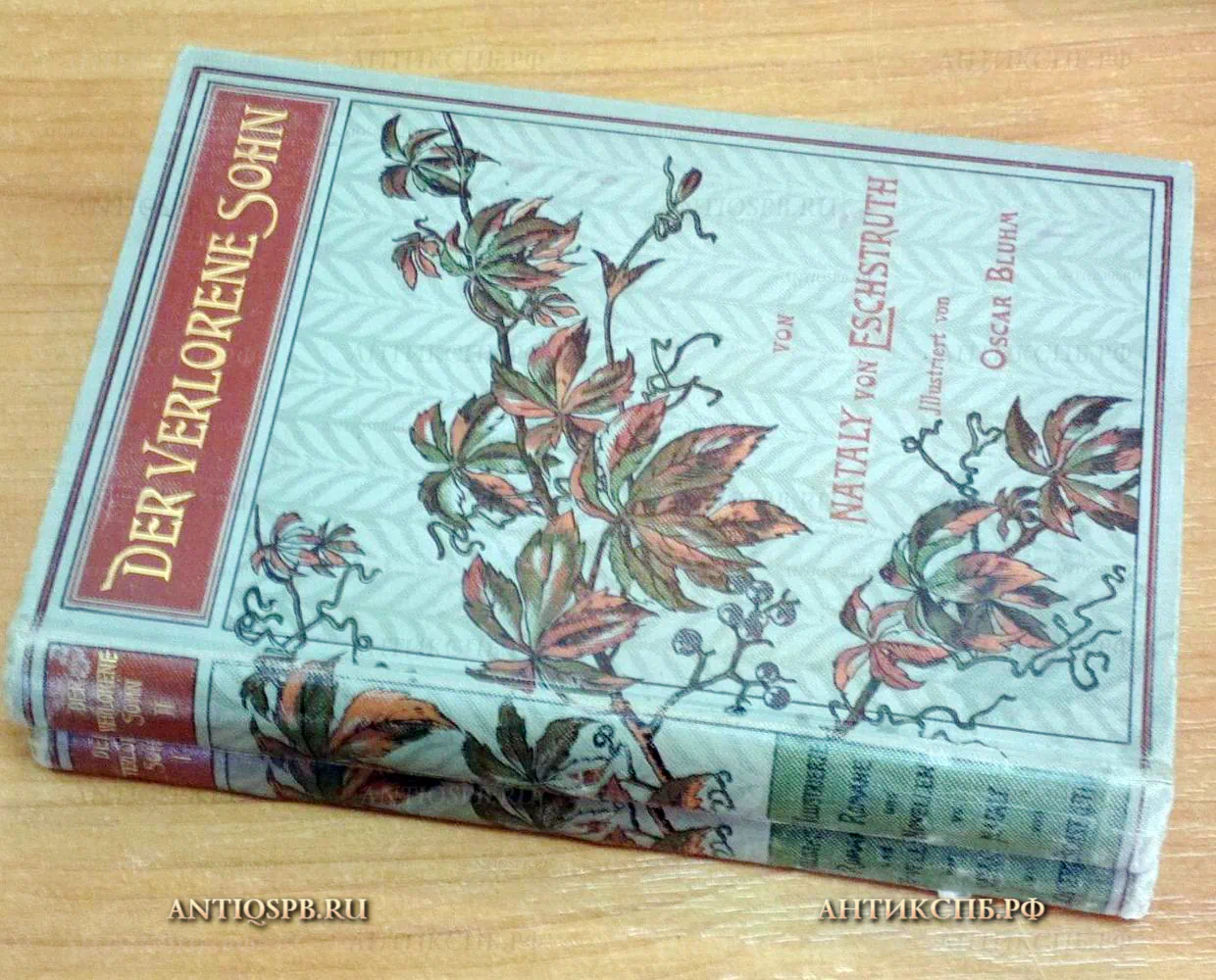 15883. Книги  "Der verlorene Sohn" на немецком языке. Автор: Nataly von Eschstruth. Leipzig. Издание: Paul List Teil " 2 книги